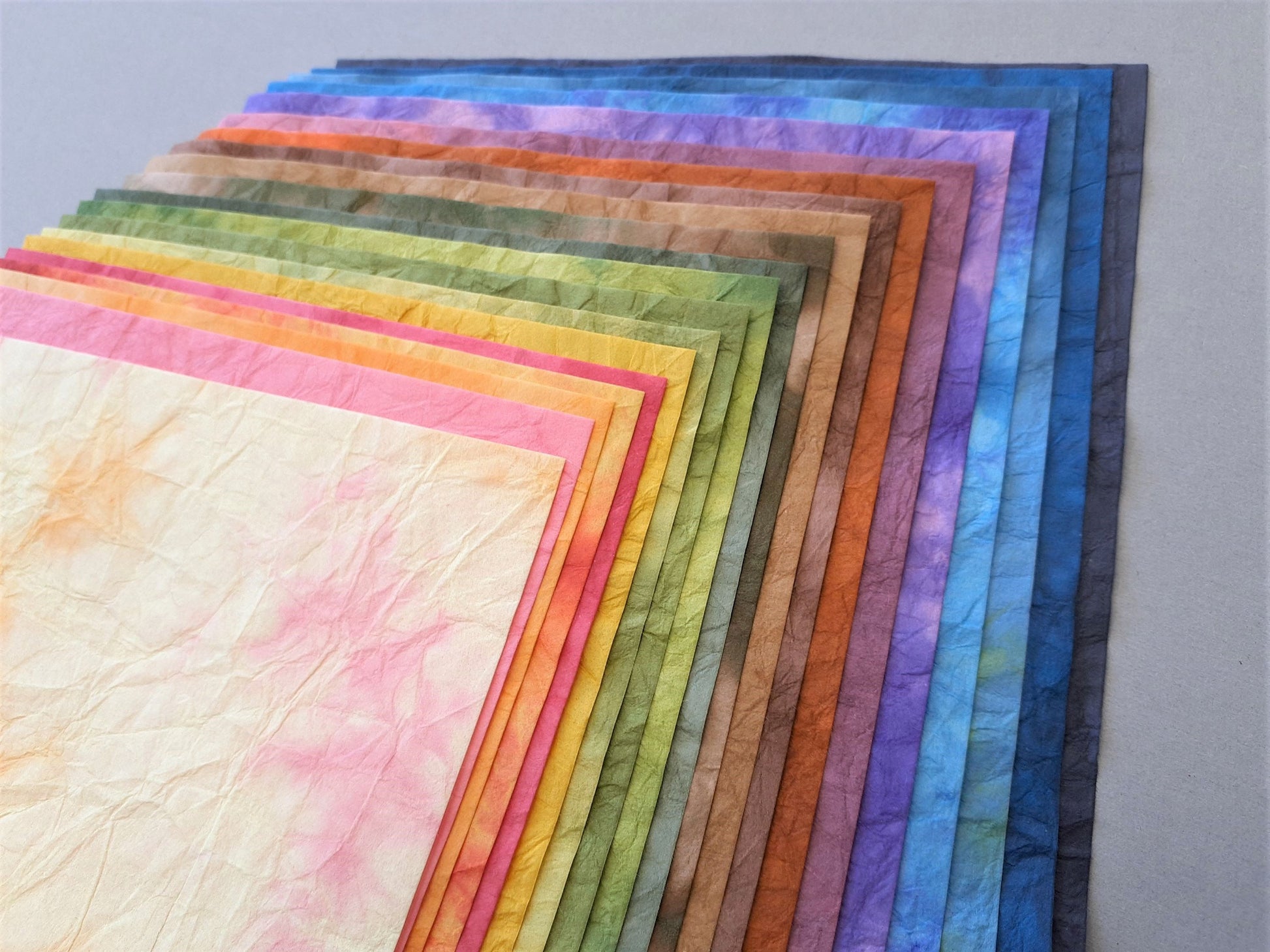 染和紙 ちぎり絵 はり絵 切り絵 もみ染 因州和紙