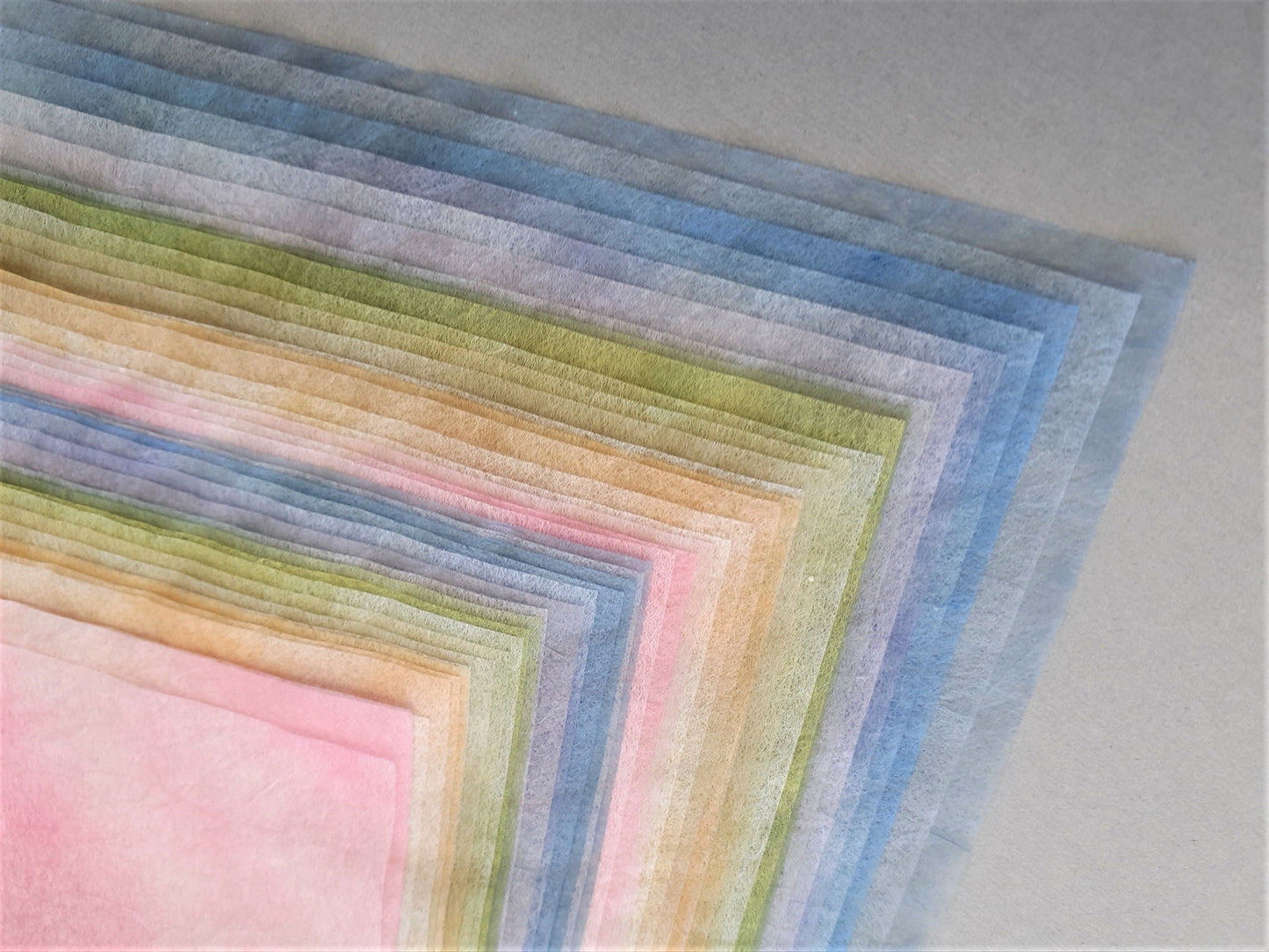 典具揉み染 20色セット 15cm×15cm <楮使用>