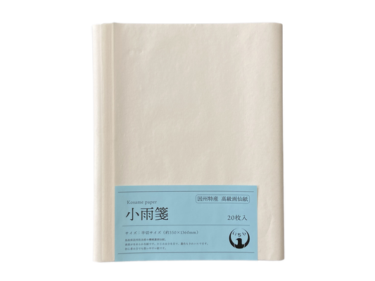 小雨箋 画仙紙 書道画仙紙 書道用紙 書道 機械漉 因州