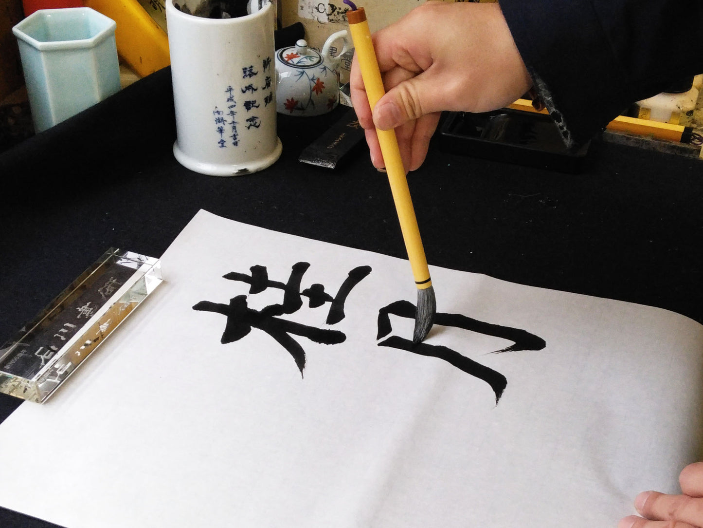 生藁 画仙紙 桂月 書道 水墨画