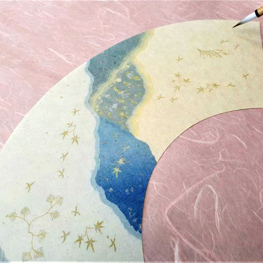 破り継料紙 優美 扇面(中)